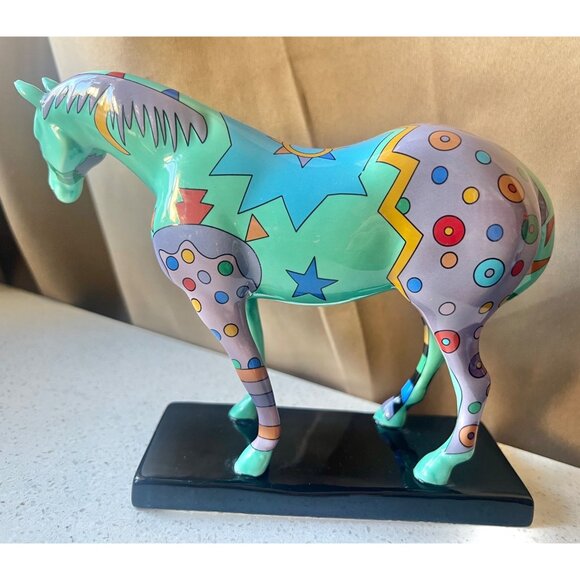 Spirit War Pony Figurine Trail Of Painted Ponies 2004 By Tavlos Collectible Gift - Picture 2 of 14